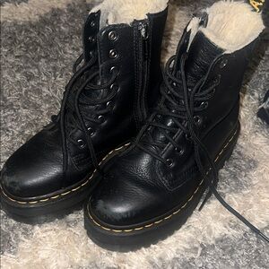 Dr. Marten’s size men’s 4 women’s 5.5/6 Jadon style platform Black Leather Boots